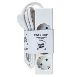 Luxorparts Grenuttag 3-vägs 1 m vit 2-pack