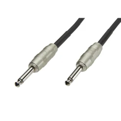 Luxorparts Instrumentkabel 6,3 mm 1 m, Svart
