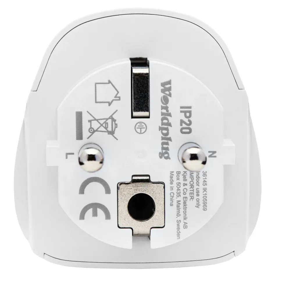 Luxorparts Jordad reseadapter Universal till Sverige