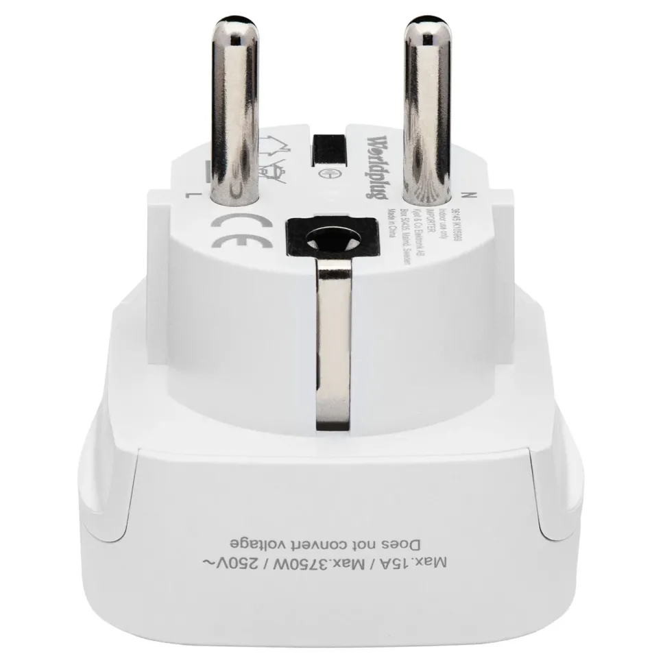 Luxorparts Jordad reseadapter Universal till Sverige