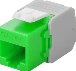 Luxorparts Keystone-jack Cat. 6a UTP verktygsfri Grön