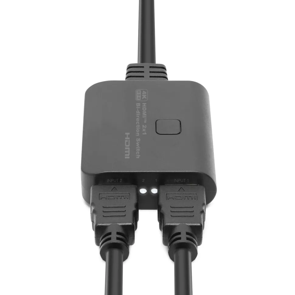 Luxorparts Kompakt 4K HDMI-switch/splitter, 2-vägs