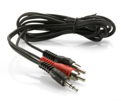 Luxorparts Ljudkabel 3,5 mm till 2x RCA 1,5 m, svart