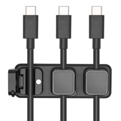 Luxorparts Magnetisk kabelklämma med basplatta Svart (6-pack)