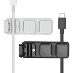 Luxorparts Magnetisk kabelklämma med basplatta Vit (6-pack)