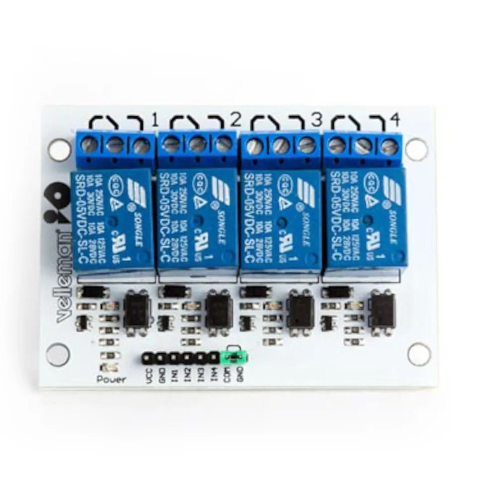 Luxorparts Relämodul för Arduino 4x
