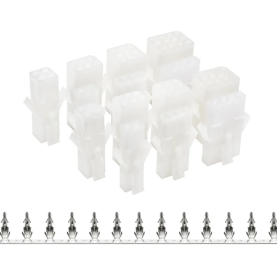 Luxorparts Sortimentslåda kontaktpar med snäpplås 12-pack