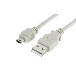 Luxorparts USB-A- till Mini USB-kabel Grå 0,5 m