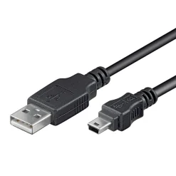 Luxorparts USB-A- till Mini USB-kabel Svart 1,8 m