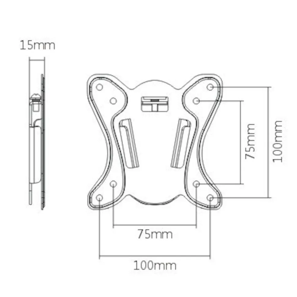 Luxorparts Väggfäste för bildskärm 13-27"
