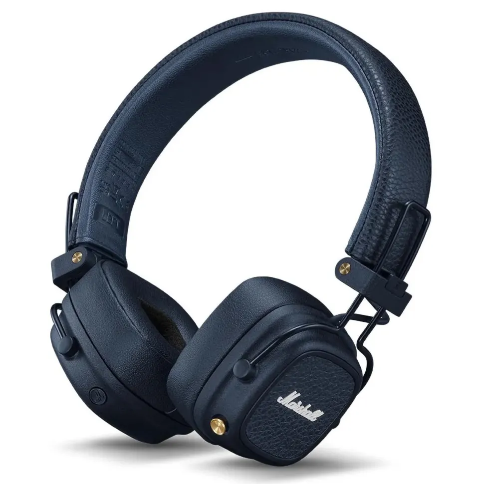Marshall Major V trådlösa on-ear-hörlurar Midnight Blue