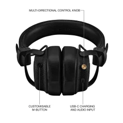 Marshall Milton A.N.C. brusreducerande on-ear-hörlurar Svart