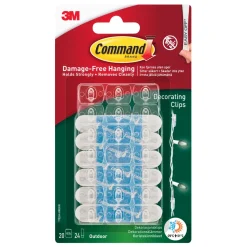 3M Command Självhäftande kabelhållare för utomhusbruk 20-pack