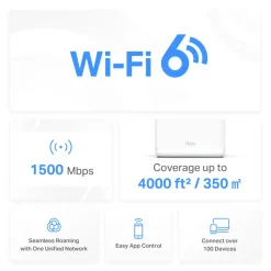 Mercusys Halo H60X Mesh Wifi 6-system 3-pack