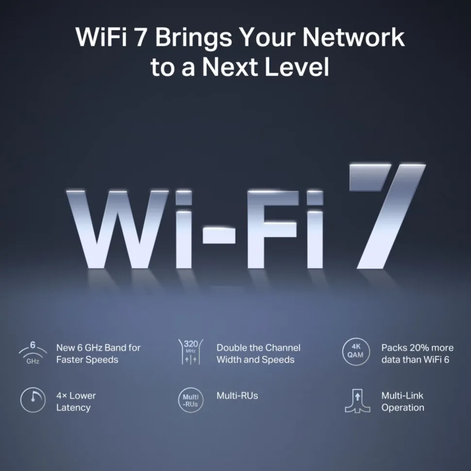 Mercusys MR47BE Tri-Band Wifi 7-router