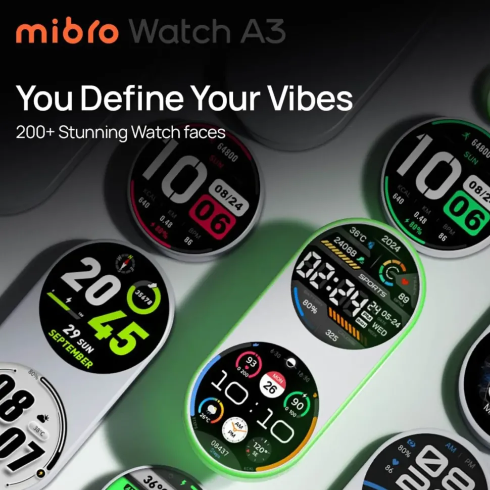 Mibro Watch A3 smartklocka Mörkgrå