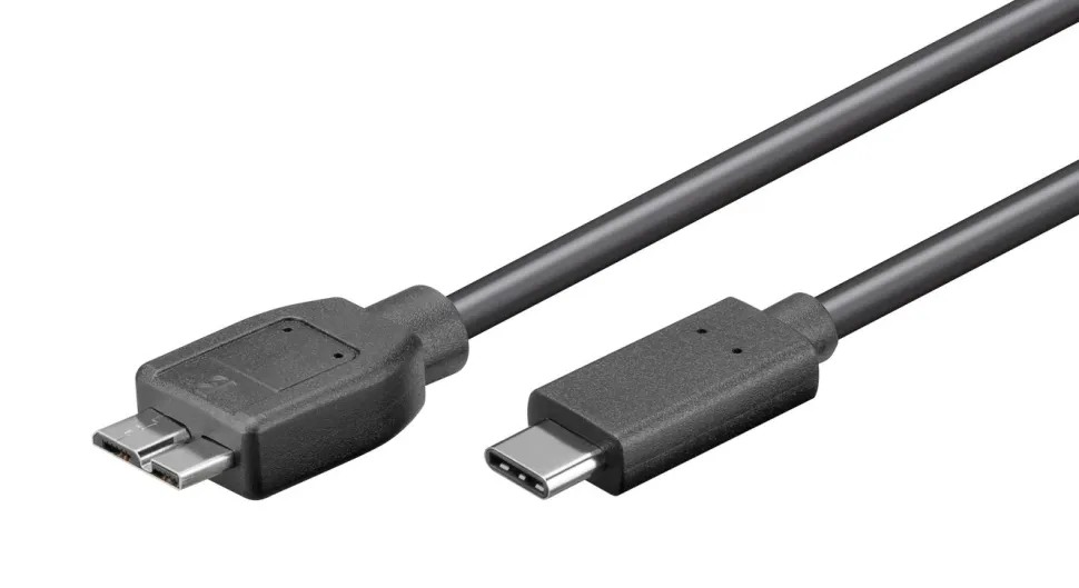 Micro-USB till USB-C 0,6 m
