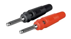 4 mm-labbpropp 55 mm med skruvanslutning Röd