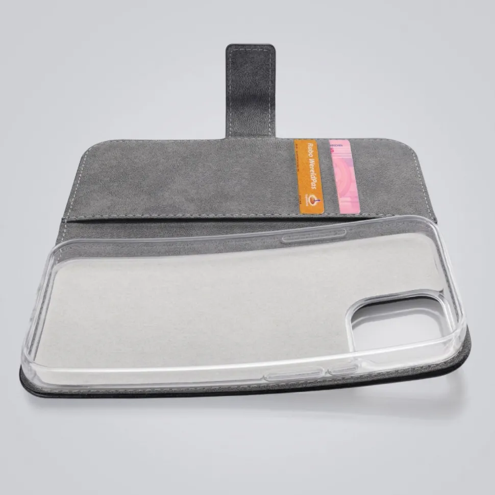 Mobilize Classic Gelly Wallet Book Case – Mobilskal för iPhone 13 Pro Max Svart