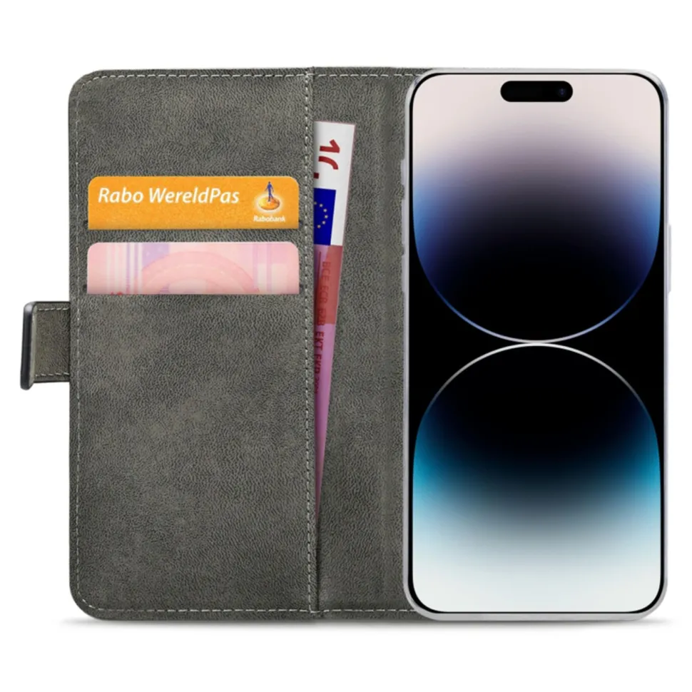 Mobilize Classic Gelly Wallet Book Case – Mobilskal för iPhone 14 Pro Max Svart