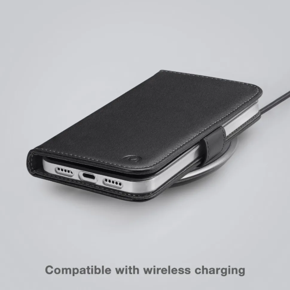 Mobilize Classic Gelly Wallet Book Case – Mobilskal för iPhone 15 Pro Max Svart