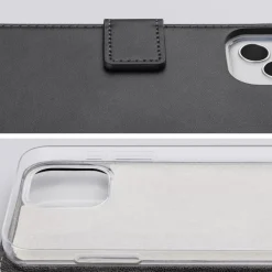 Mobilize Classic Gelly Wallet Book Case – Mobilskal för iPhone 16 Plus Svart