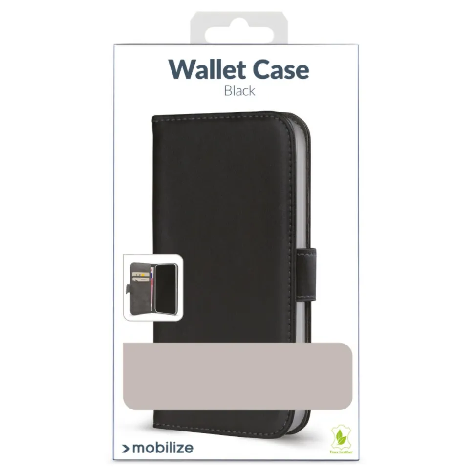 Mobilize Classic Gelly Wallet Book Case – Mobilskal för iPhone 16 Pro Max Svart