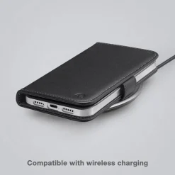 Mobilize Classic Gelly Wallet Book Case – Mobilskal för iPhone 15 Pro Svart