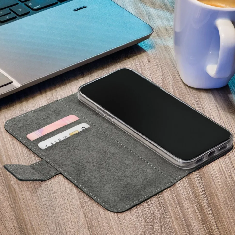 Mobilize Classic Gelly Wallet Book Case – Mobilskal för iPhone 15 Pro Svart