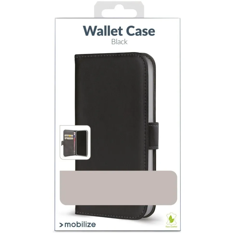 Mobilize Classic Gelly Wallet Book Case – Mobilskal för iPhone 15 Pro Svart