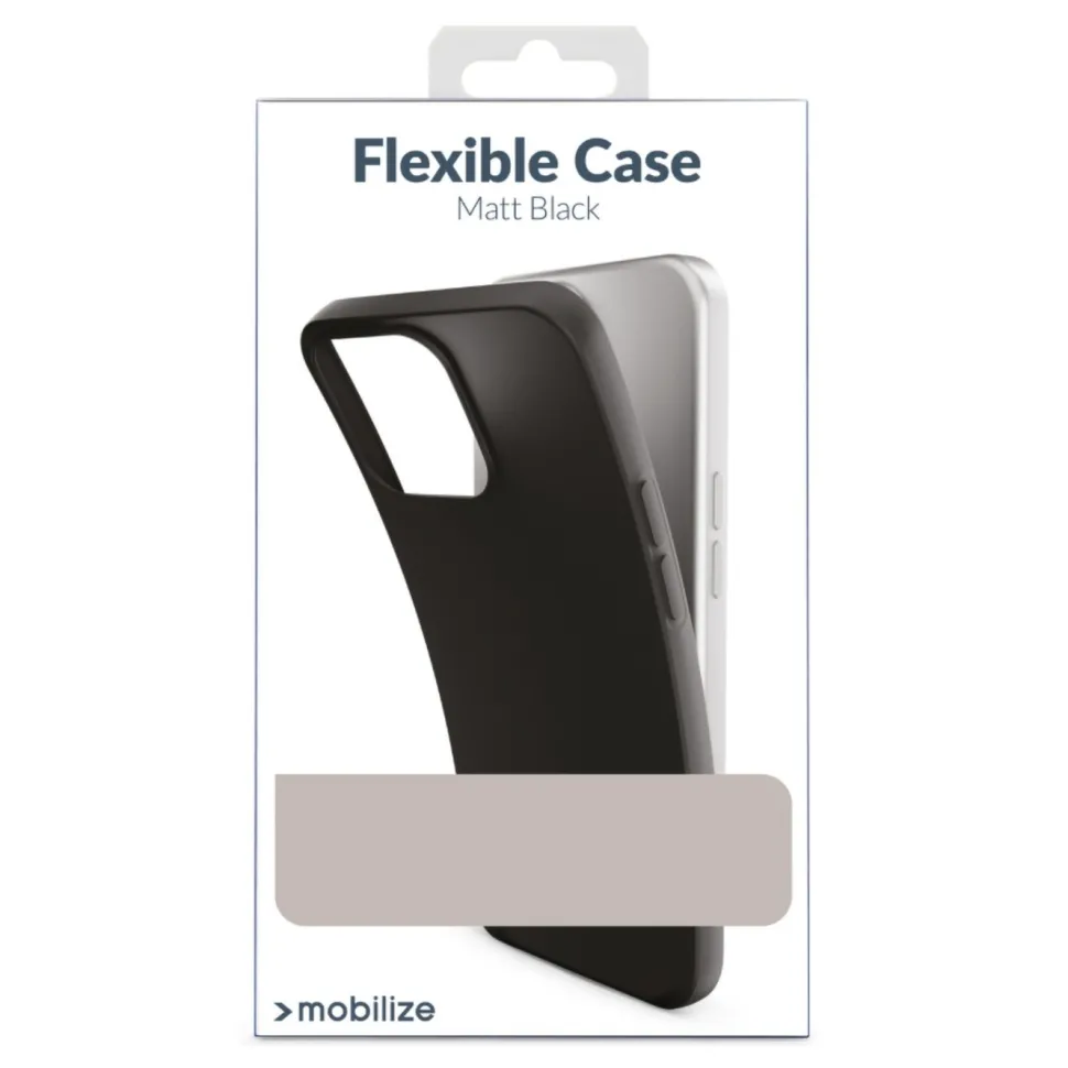 Mobilize Rubber Gelly Case – Mobilskal för iPhone 15 Plus Svart