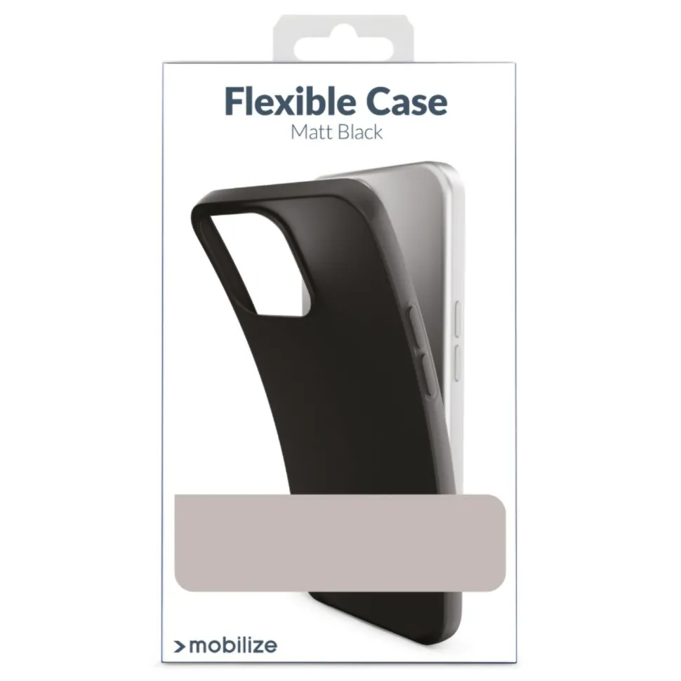 Mobilize Rubber Gelly Case – Mobilskal för iPhone 15 Pro Svart