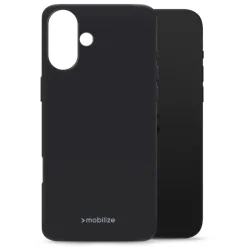 Mobilize Rubber Gelly Case – Mobilskal för iPhone 16 Plus Svart