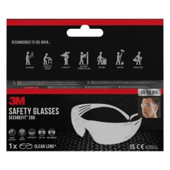 3M Skyddsglasögon SecureFit 200 Transparent