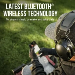 3M WorkTunes Connect & Solar hörselkåpor Bluetooth Svart