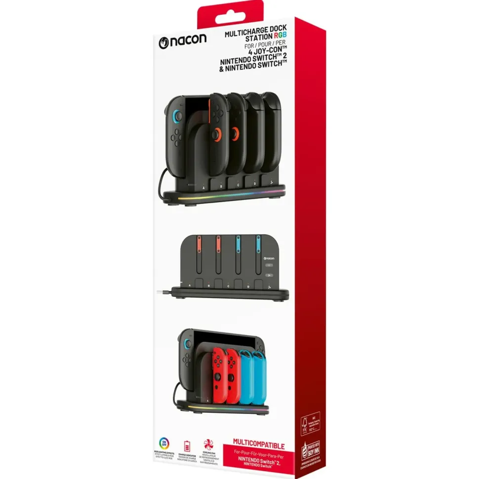 Nacon Multicharge Dock Station RGB för Switch 2