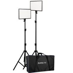 Nanlite LumiPad 25 LED-paneler med stativ 2-pack