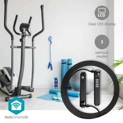 Nedis 2-i-1 Fitness Smart Hopprep med Bluetooth