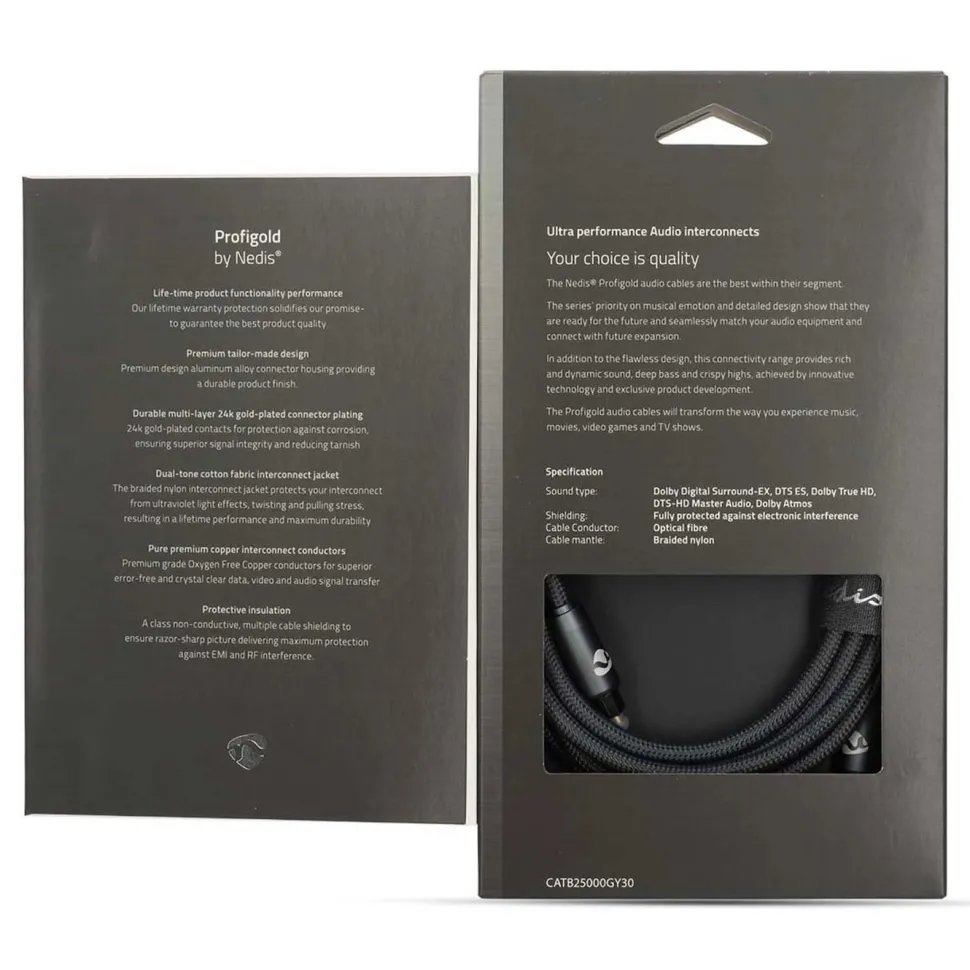 Nedis Optisk ljudkabel Toslink 3 m