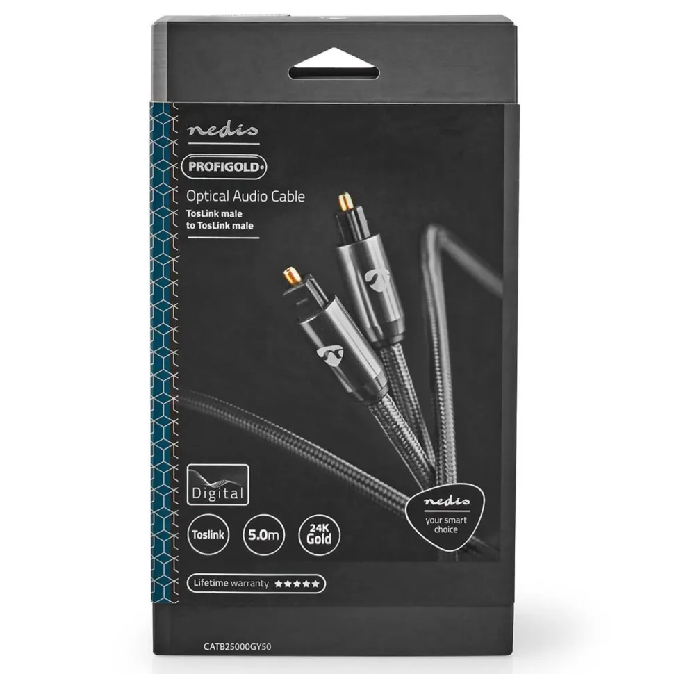 Nedis Optisk ljudkabel Toslink 5 m