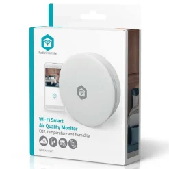 Nedis SmartLife luftkvalitetsmätare med CO₂-sensor och wifi