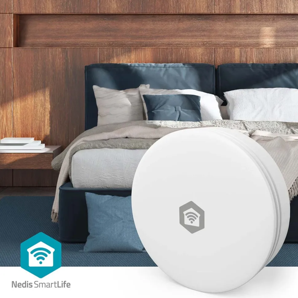 Nedis SmartLife luftkvalitetsmätare med CO₂-sensor och wifi