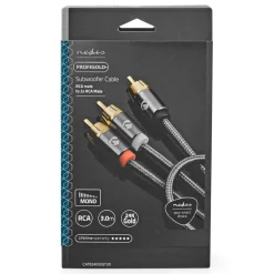 Nedis Subwooferkabel RCA till 2x RCA 3 m