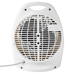 Nedis Värmefläkt 1000/2000 W med vältskydd Vit