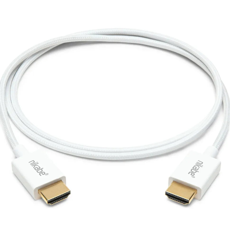 Nikabe Ultra Slim HDMI-kabel med 8K-stöd Vit 1 m