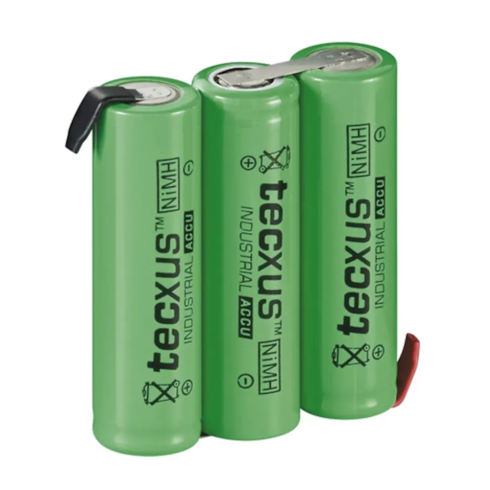 NiMH2 3xAA-batteri 3,6 V 2100 mAh