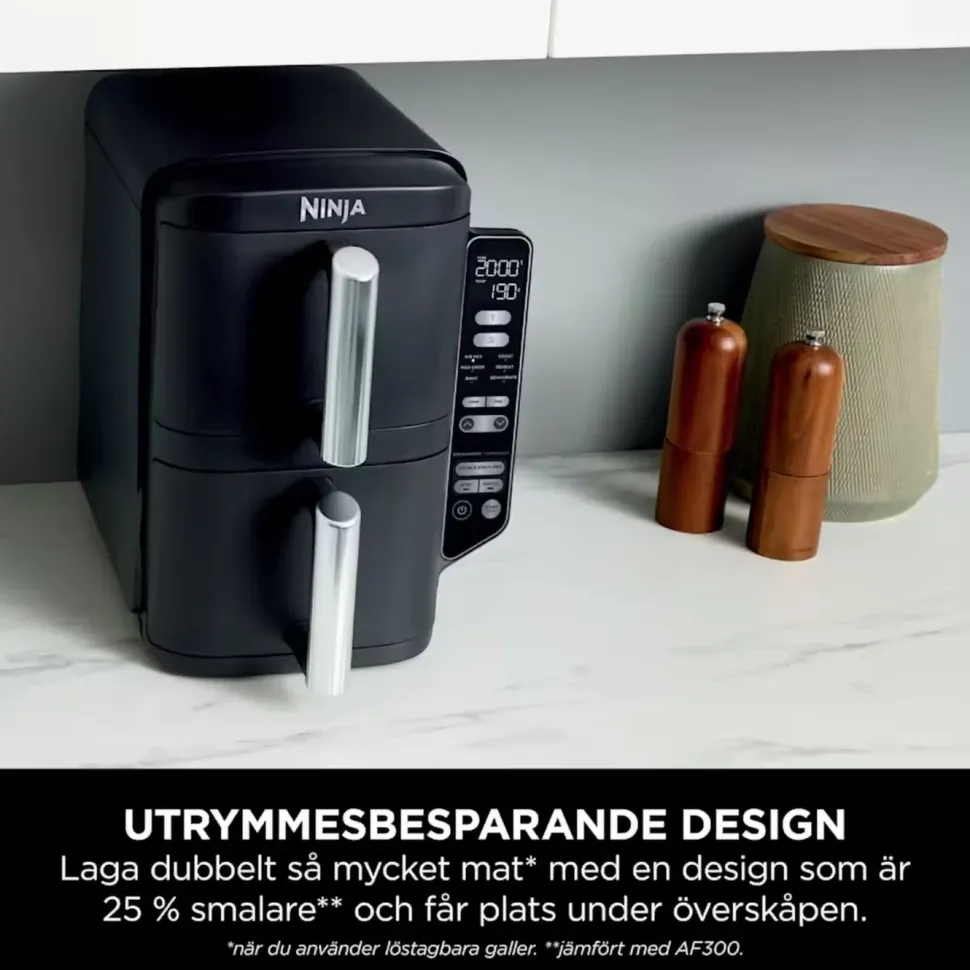 Ninja Stacked Dual Zone varmluftsfritös 7,6 L