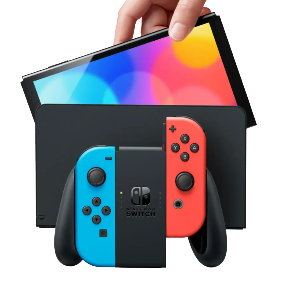 Nintendo Switch (OLED) Spelkonsol 7” Röd/Blå