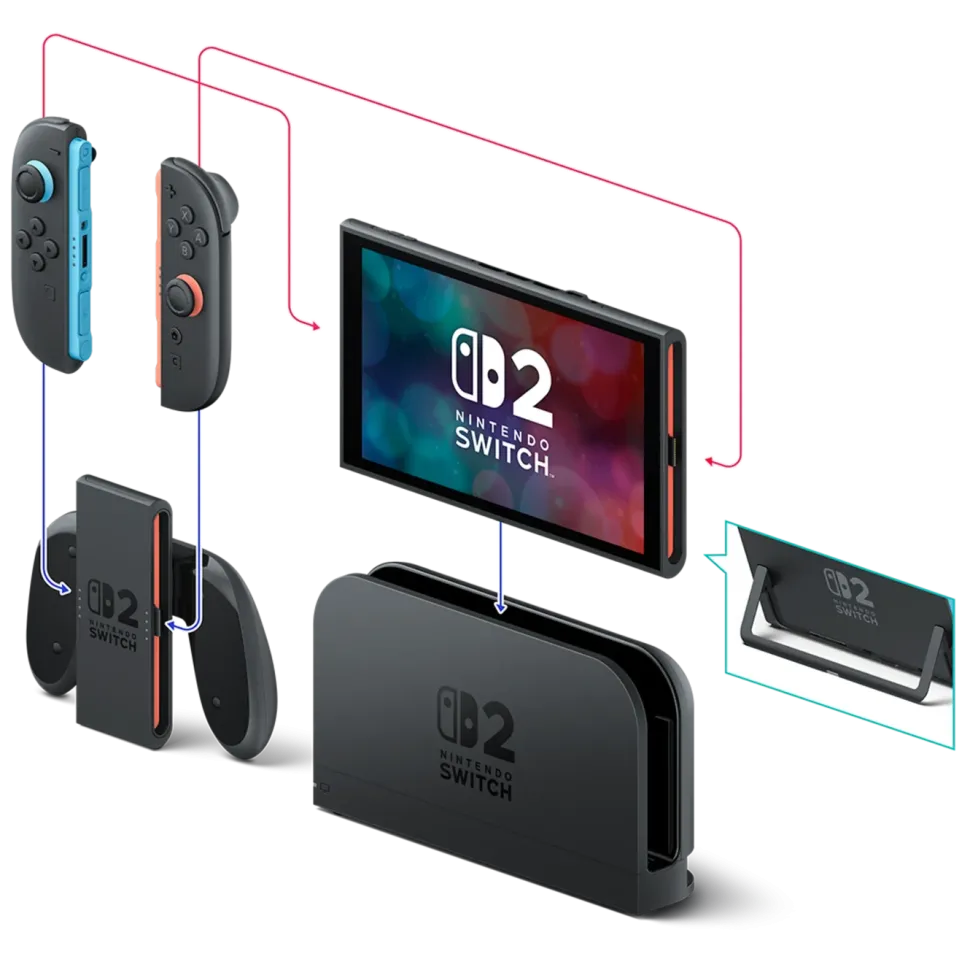 Nintendo Switch 2 Spelkonsol 7,9" med Pokémon Legends: Z-A Bundle
