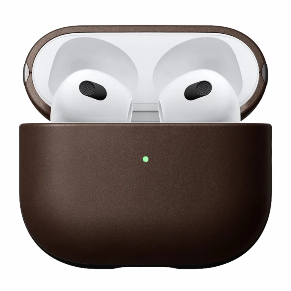 Nomad Modern Leather Case för AirPods Series 3 (2021) Brun